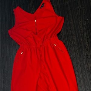 Red jumpsuit by New Look